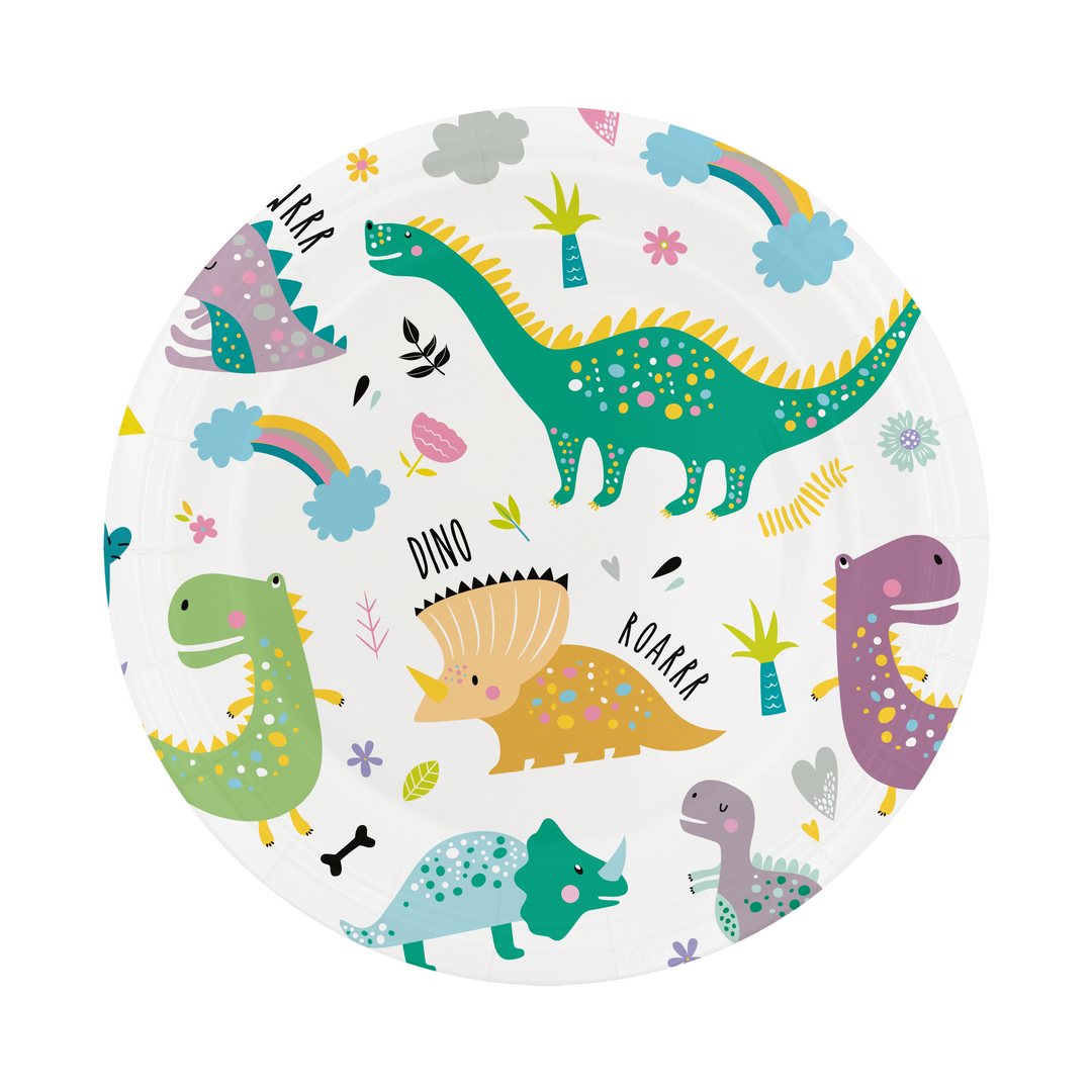 Dinosaurs paper plate 7 inches 6 pcs.