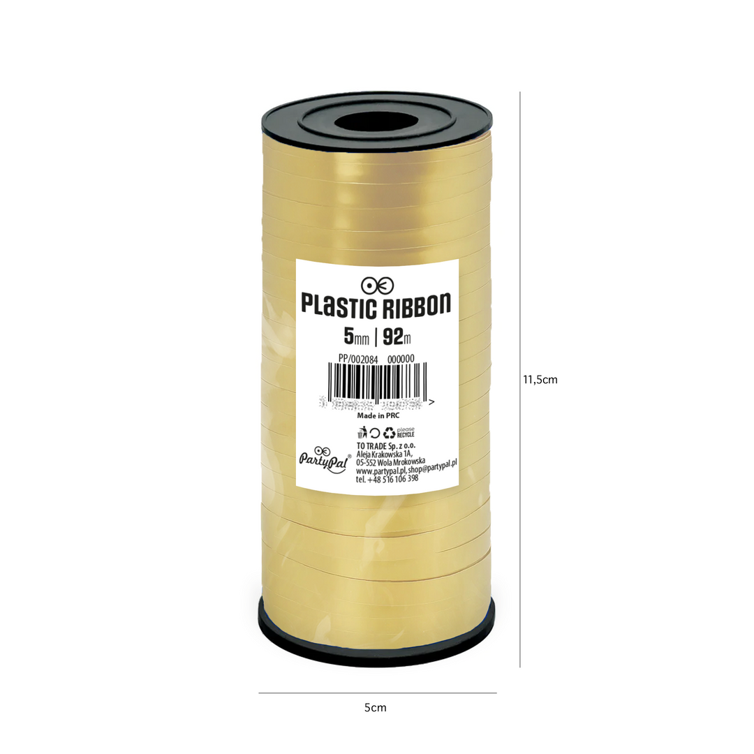 Chromatisches goldenes Kunststoffband, 92 m