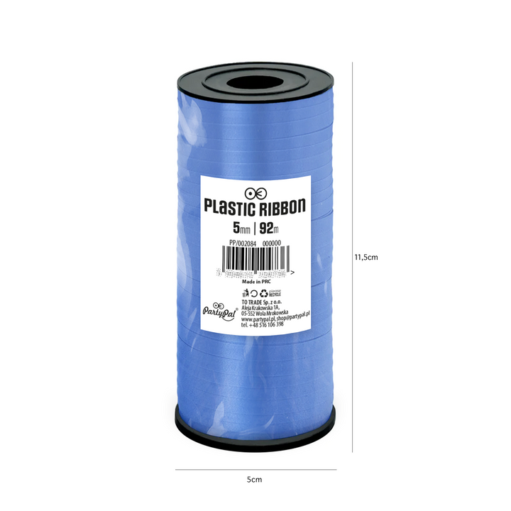 Blaues Kunststoffband, 92 m