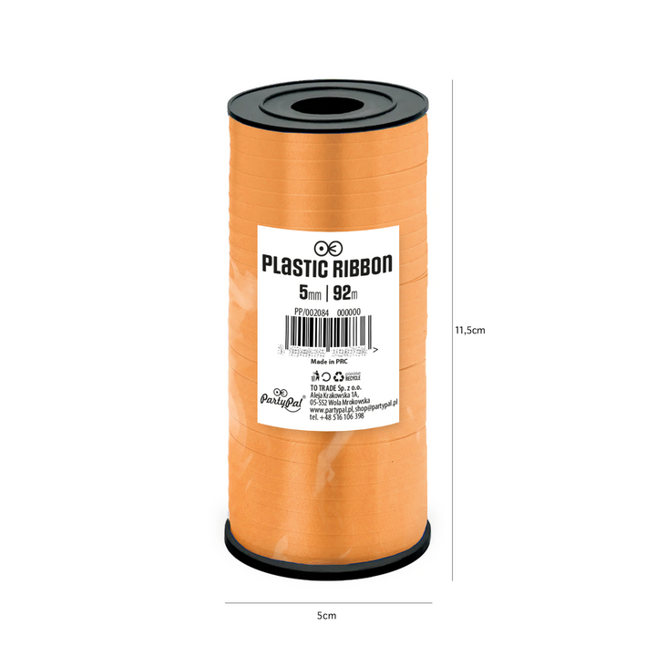 Wstążka plastikowa pomarańczowa 92m