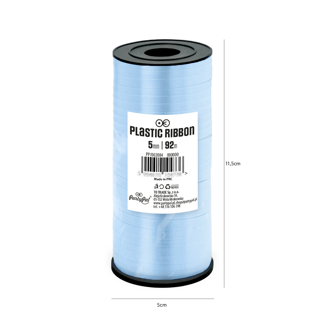 Blue plastic ribbon 92m