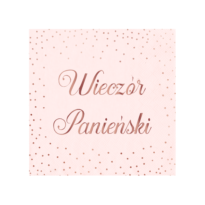 Serwetki Wieczór Panieński różowe 10szt.
