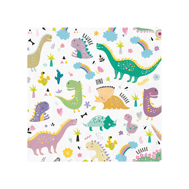 Servietten „Dinosaurier“, 10 Stück