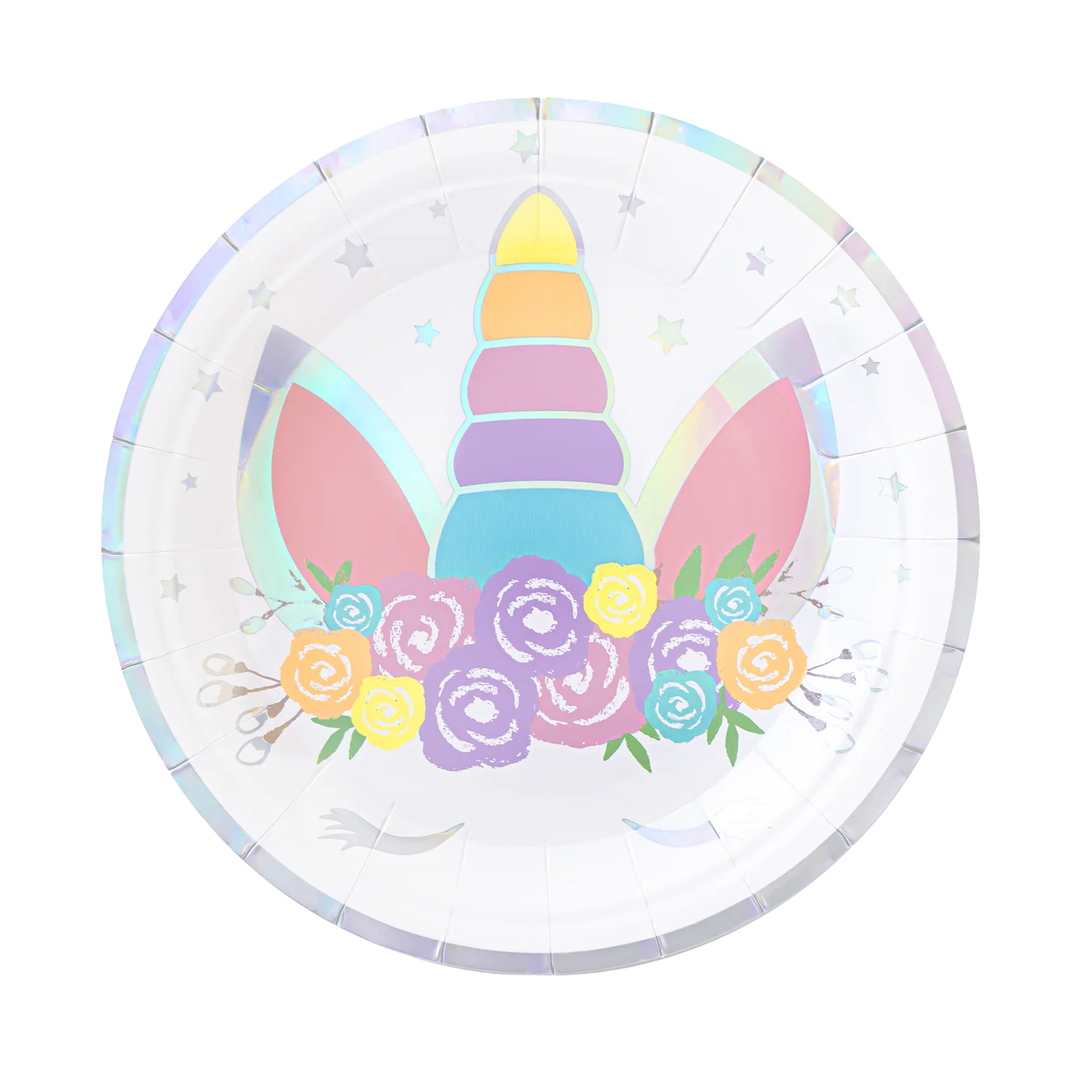 Unicorn paper plate 7 inches 6 pcs.