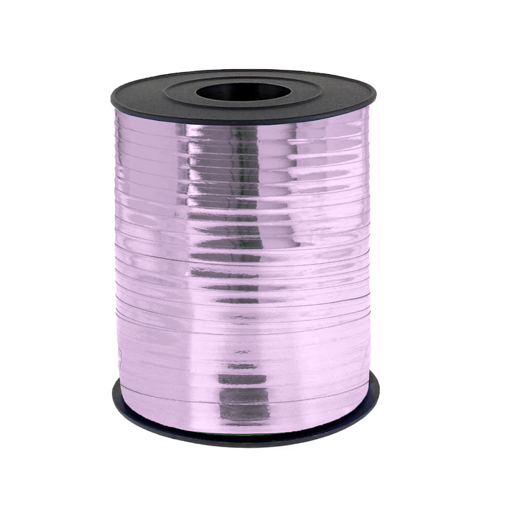 Shiny lilac plastic ribbon 225m