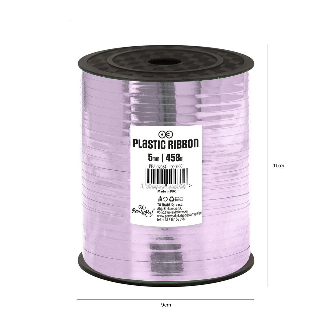 Shiny lilac plastic ribbon 458m
