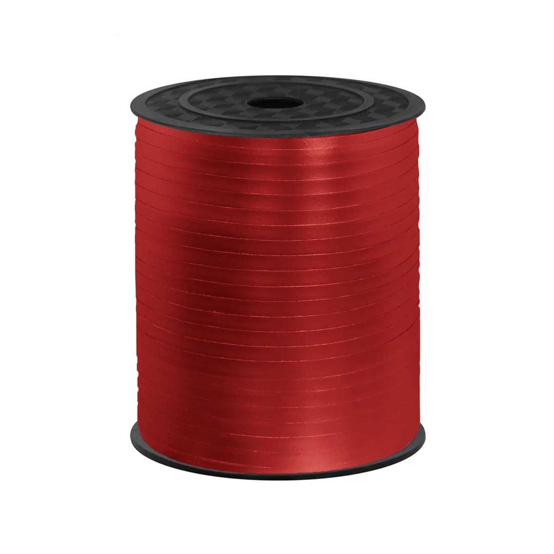 Chromatic red plastic ribbon 458m
