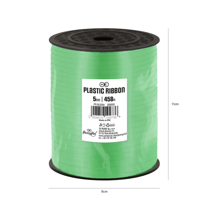 Green plastic ribbon 458m