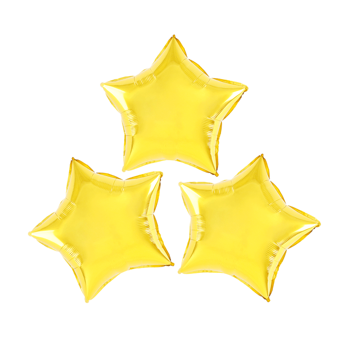 Balon foliowy Gwiazda złoty 9cali 3szt.