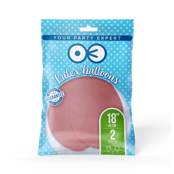 Balony pastelowe łososiowe 18cali 2szt.