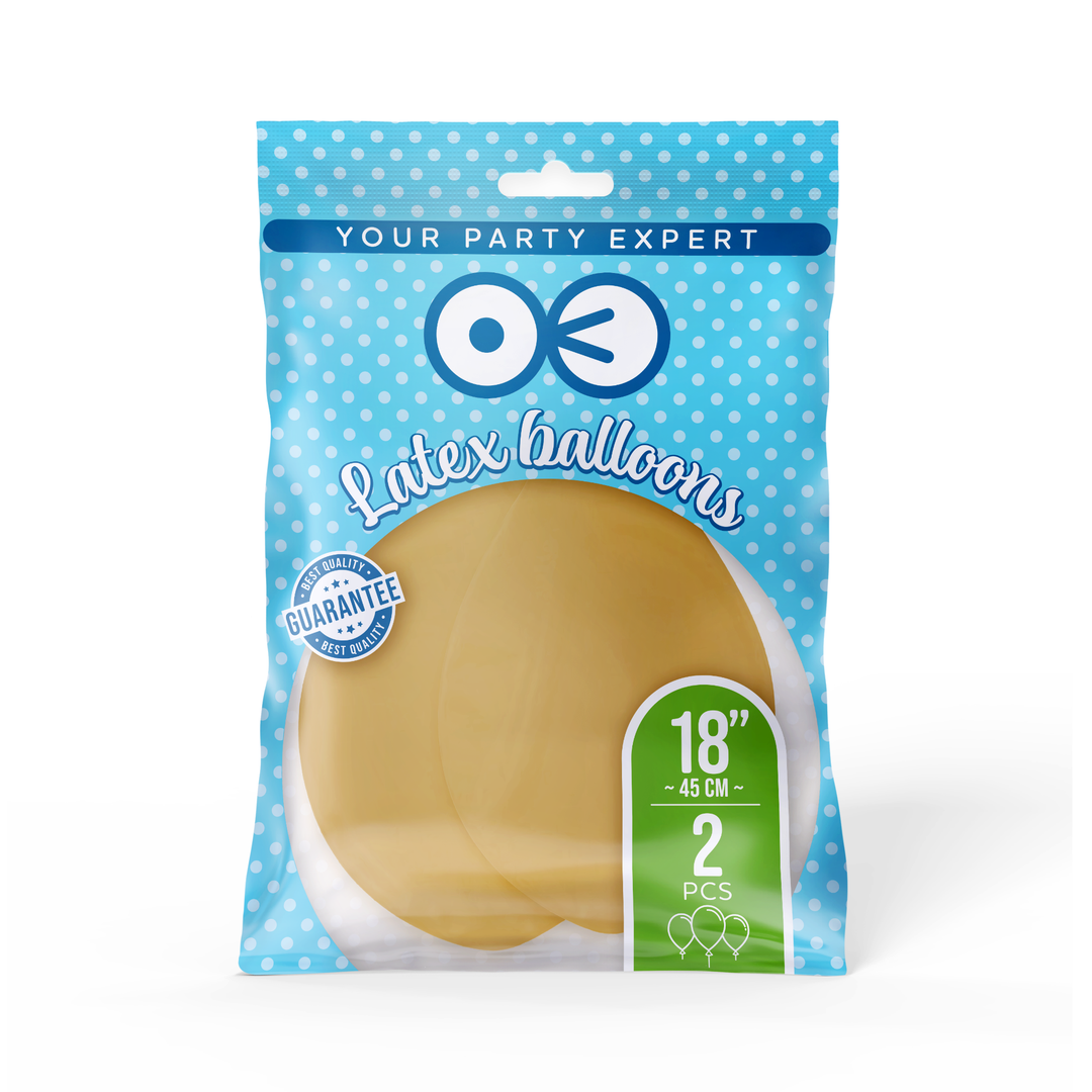 Balony pastelowe miodowe 18cali 2szt.