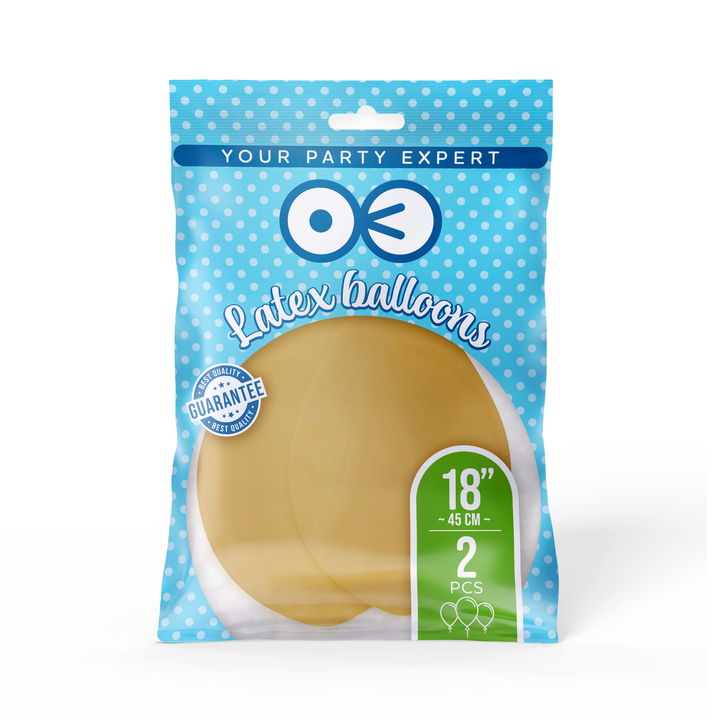 Balony pastelowe miodowe 18cali 2szt.