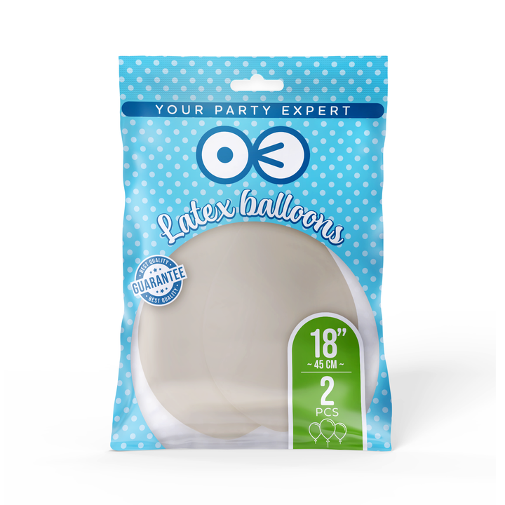 Balony pastelowe latte 18cali 2szt.