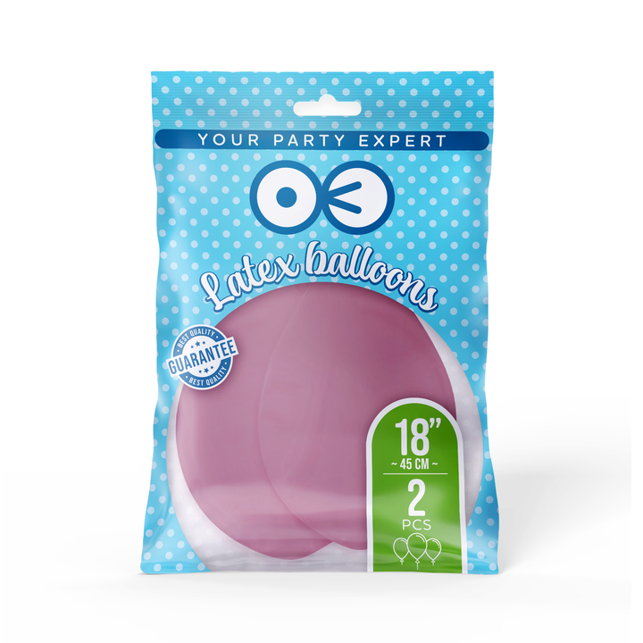 Balony pastelowe dzika róża 18cali 2szt.