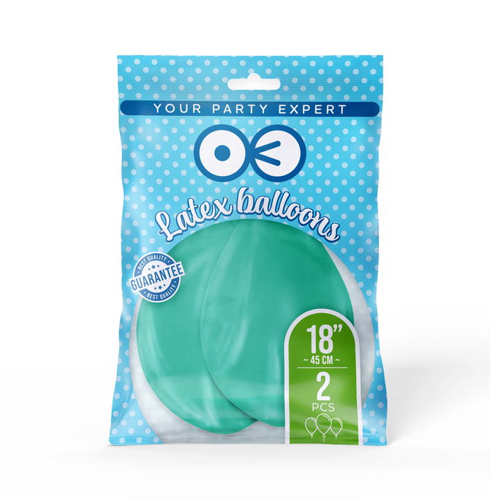 Balony chrom morskie 18cali 2szt.