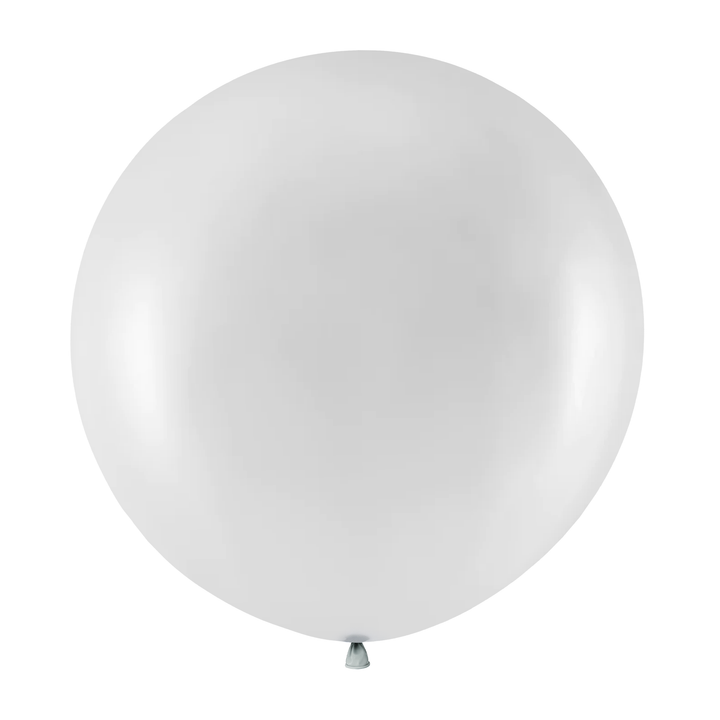 Balon okrągły metaliczny srebrny 36cali 1szt.