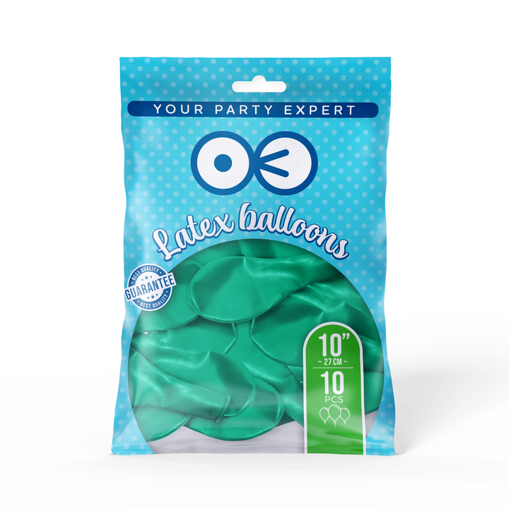 Balony chrom morskie 10cali 10szt.