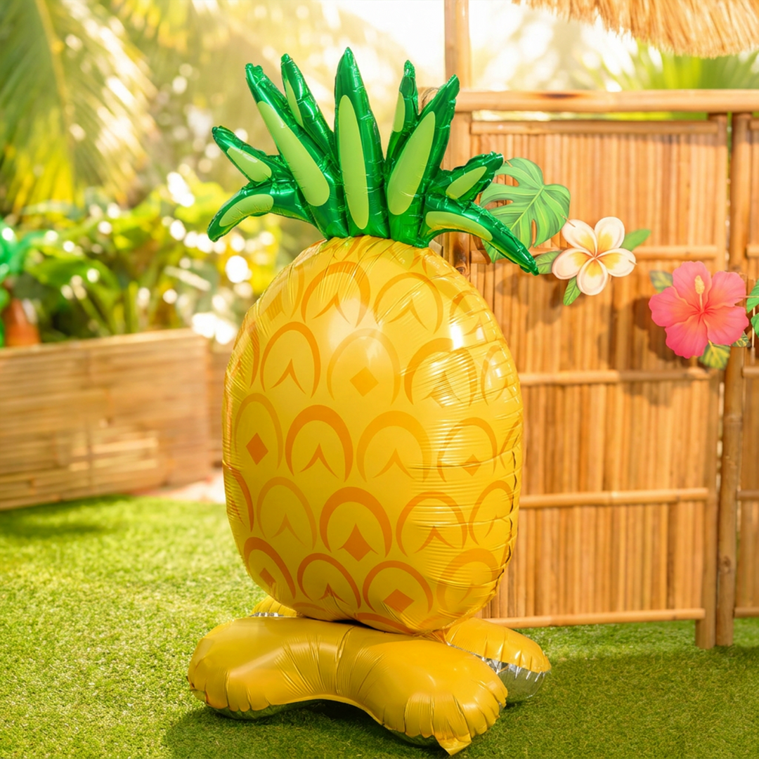 Balon foliowy stojący w kształcie anansa napełniany powietrzem, lato, kolekcja aloha
