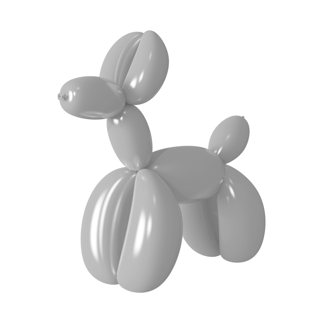Balony do modelowania rurki szare matowe 50szt.