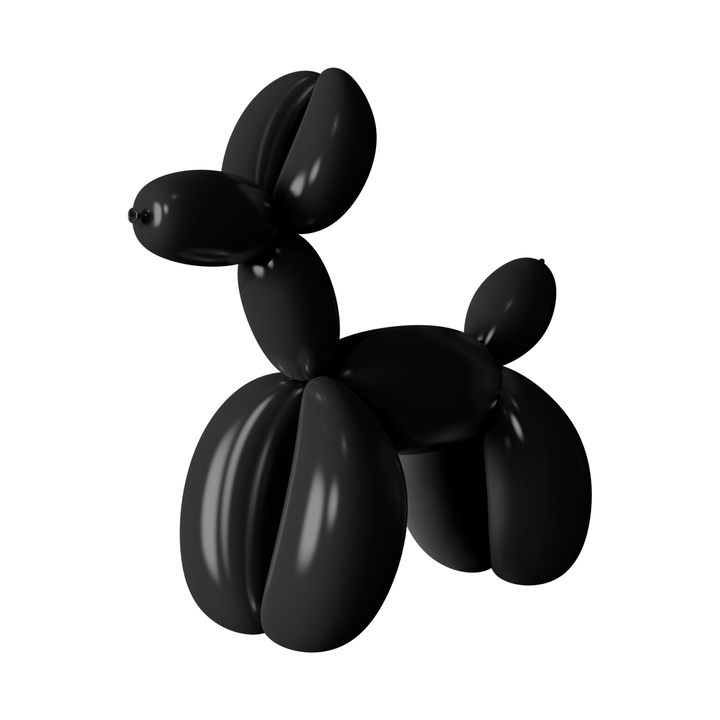 Balony do modelowania rurki czarne matowe 50szt.