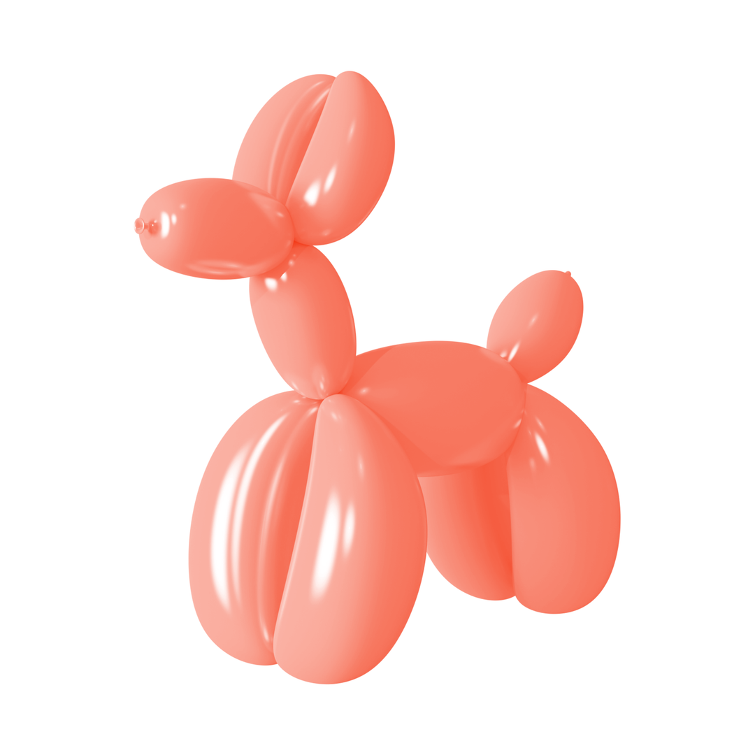 Balony do modelowania rurki łososiowe pastelowe 50szt.