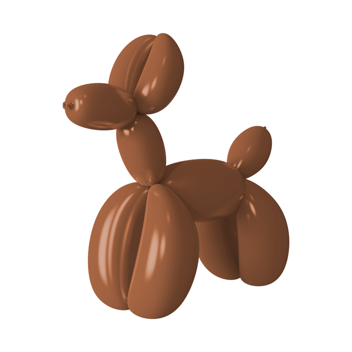 Balony do modelowania rurki brązowe matowe 50szt.