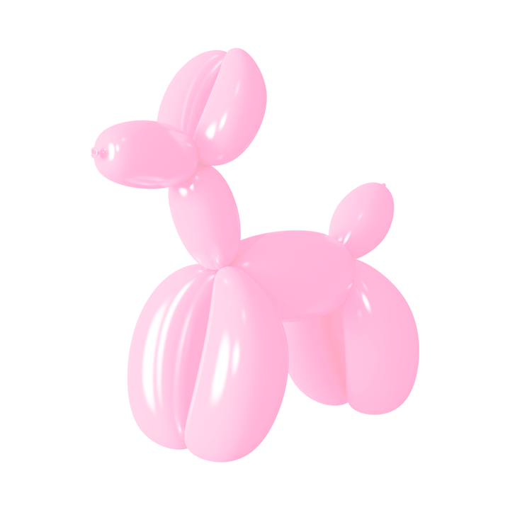 Balony do modelowania rurki jasnoróżowe matowe 50szt.