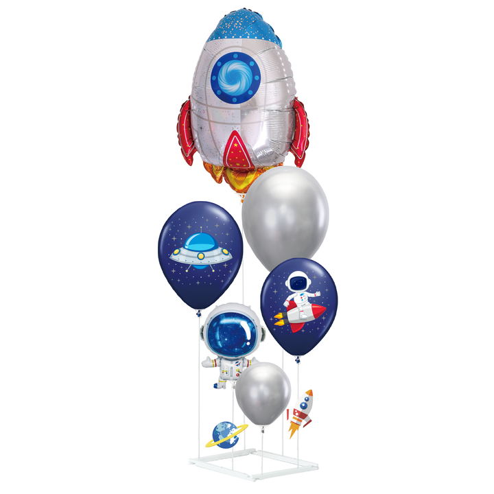 Balony Kosmos 6szt. zestaw ze stojakiem DIY