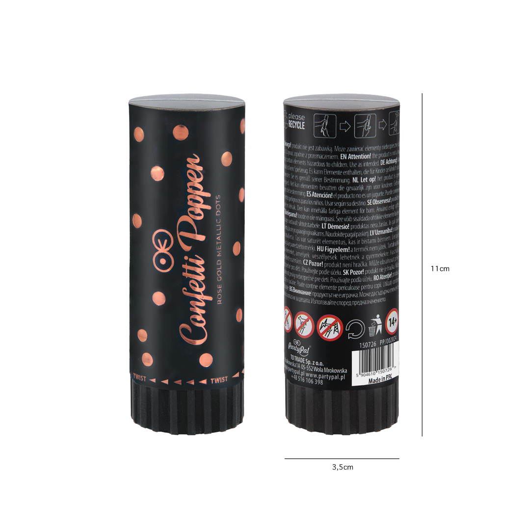 Konfetti mini kółka rose gold
