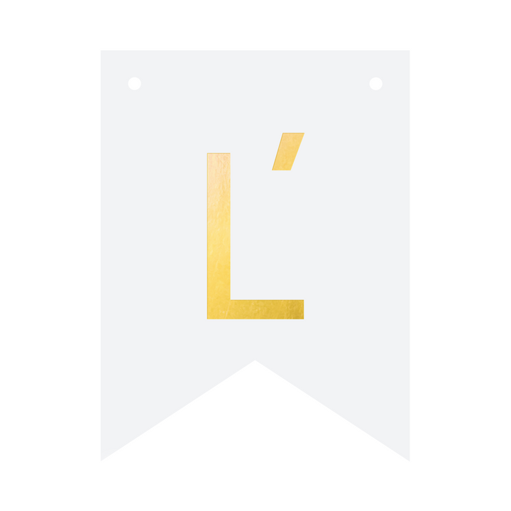 Baner DIY 16 cm - literka L’