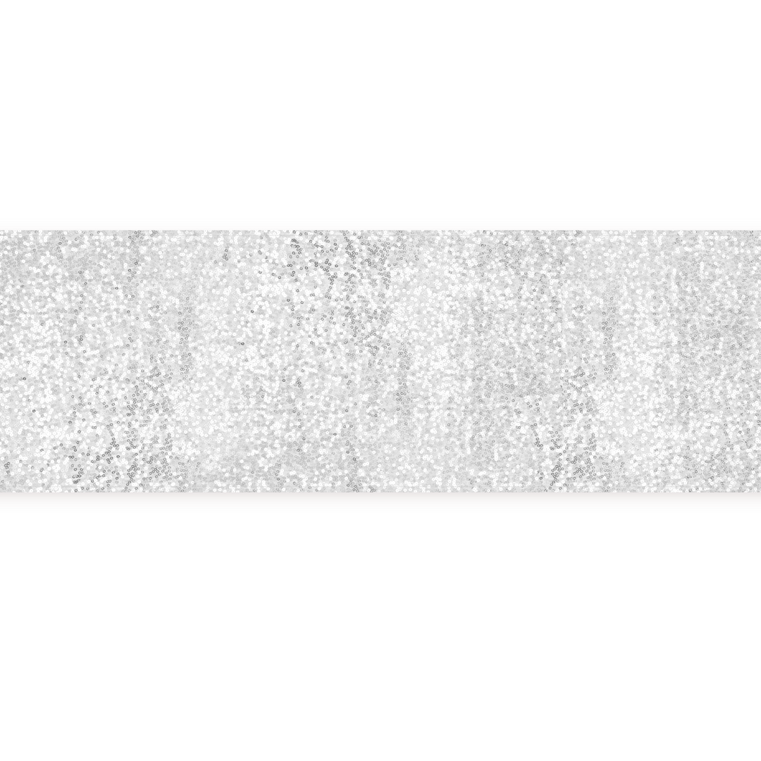 Bieżnik Cekinowy srebrny 200x28cm