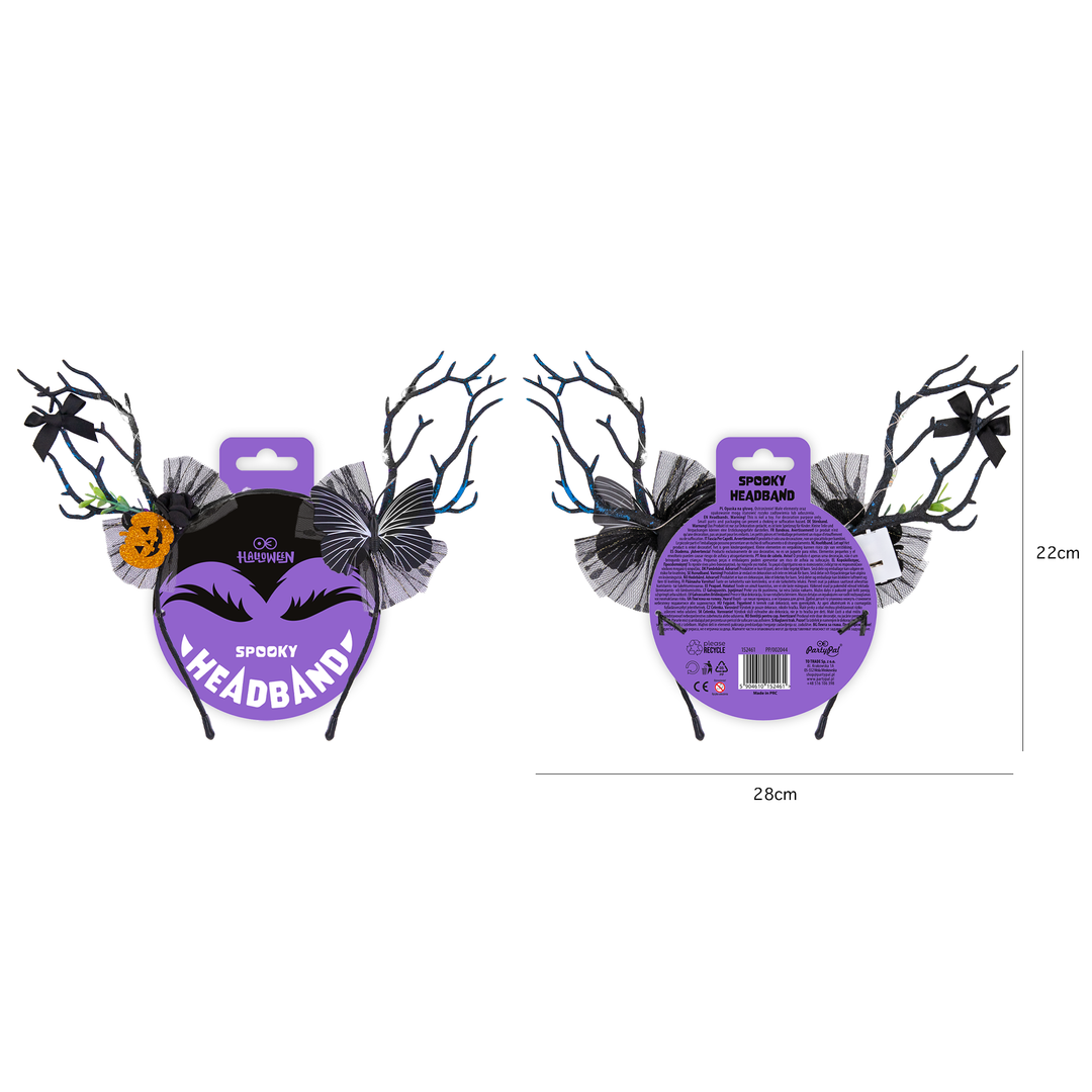 Opaska Halloween LED Straszne Drzewa 27x24cm