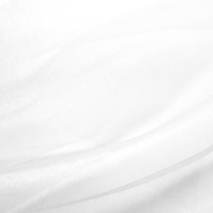 Organza gładka biała 0,16x9m