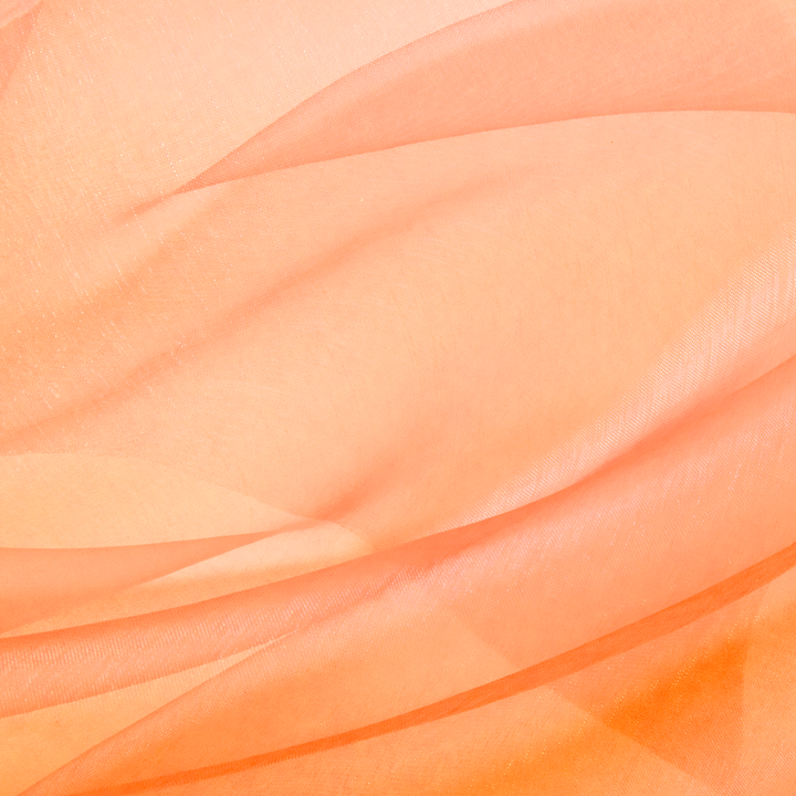 Organza gładka pomarańczowa 0,36x9m