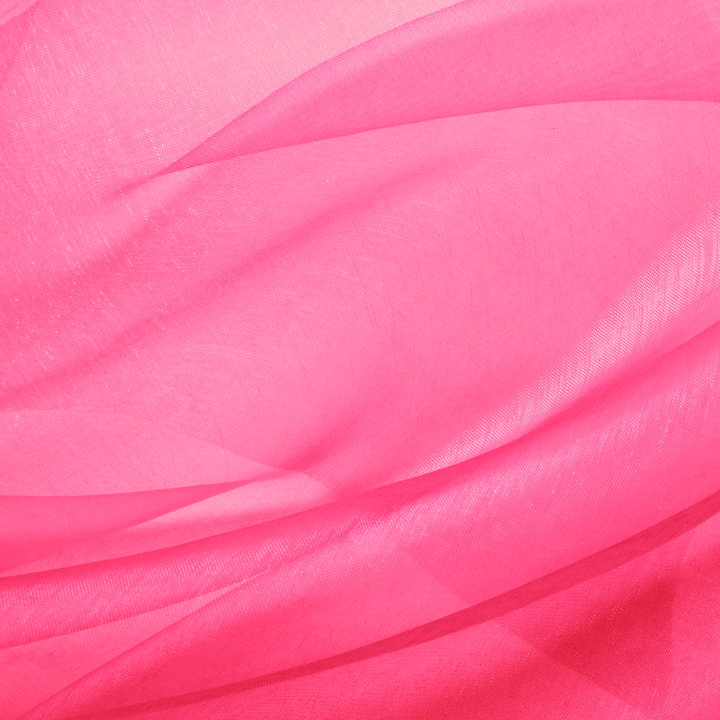 Organza gładka różowa neonowa 0,36x9m