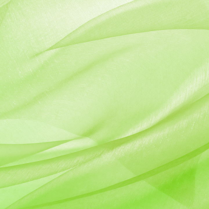 Organza gładka zielona 0,36x9m