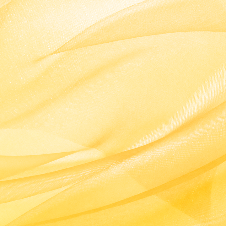 Organza gładka żółta 0,36x9m