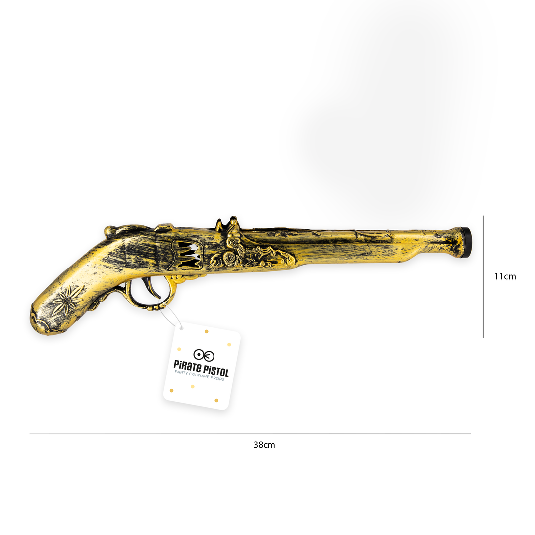 Pistolet złoto-czarny