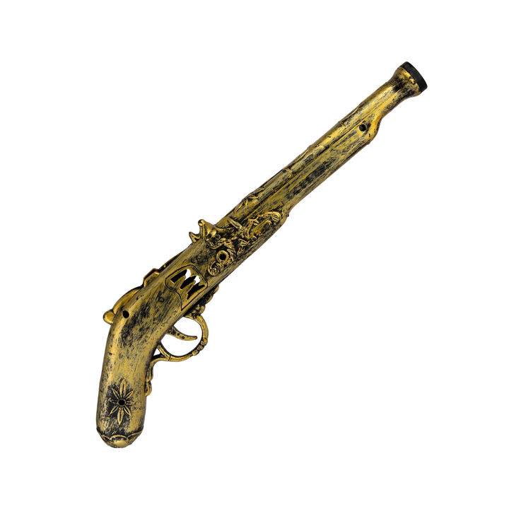 Pistolet złoto-czarny