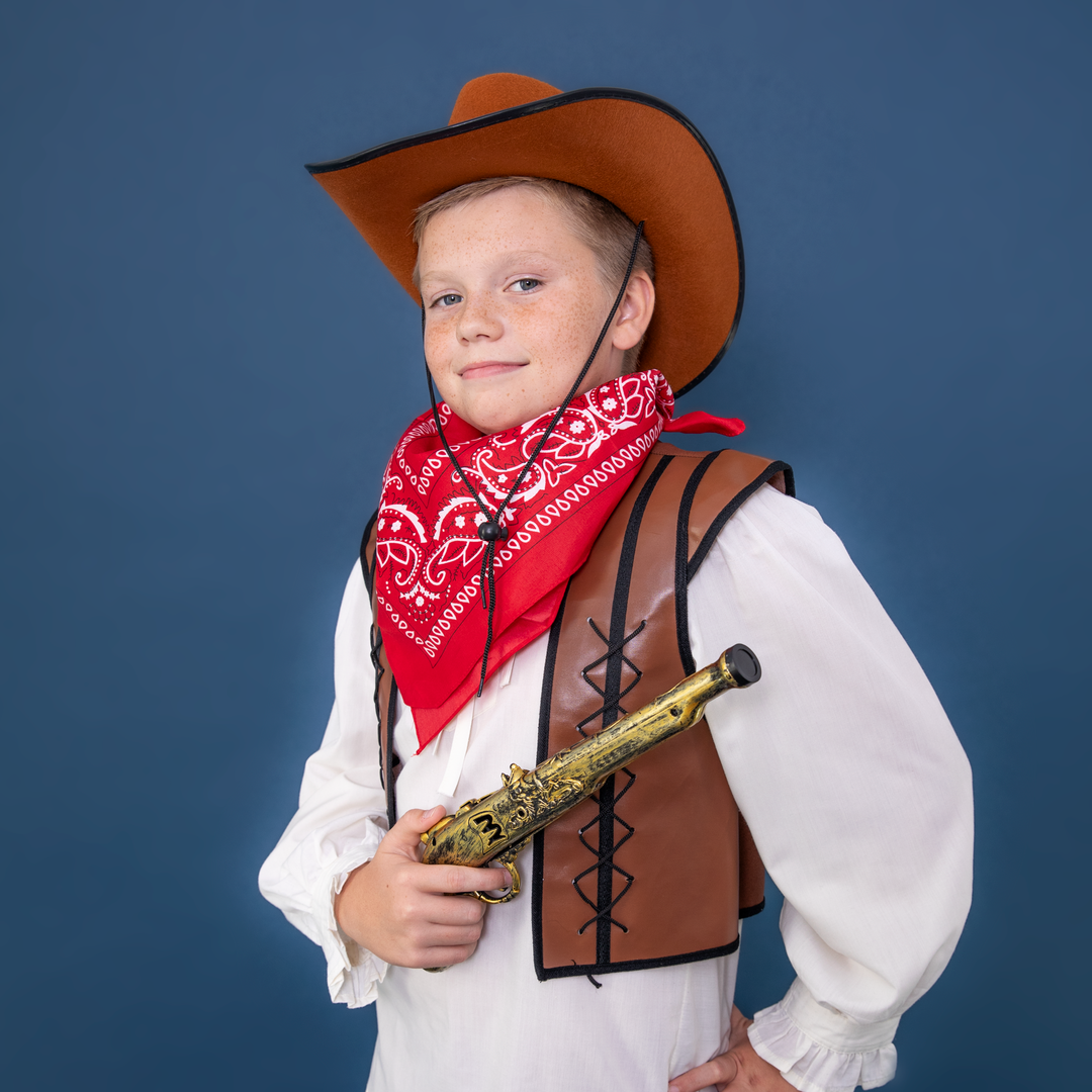 Pistolet złoto-czarny