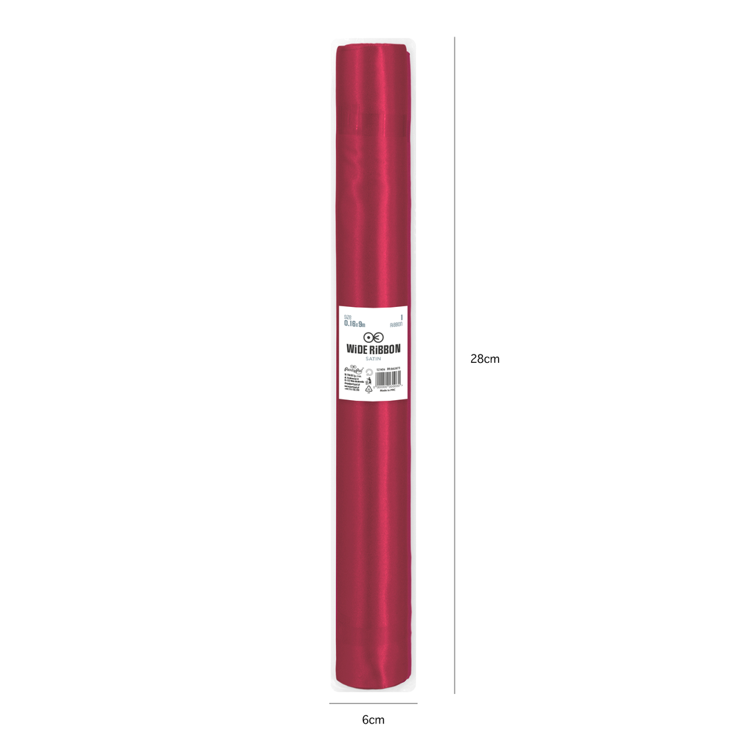 Satyna gładka burgundowa 0,36x9m