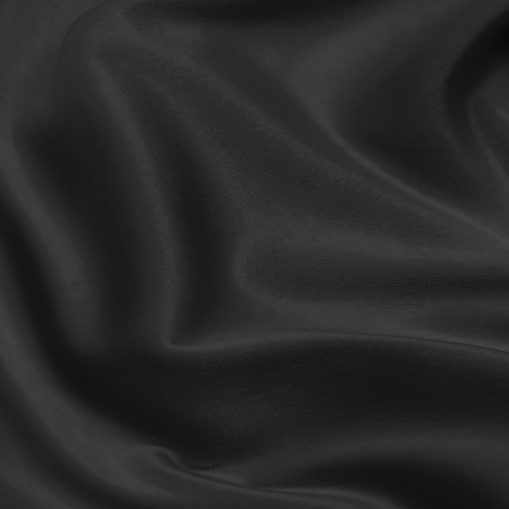 Satyna gładka czarna 0,16x9m