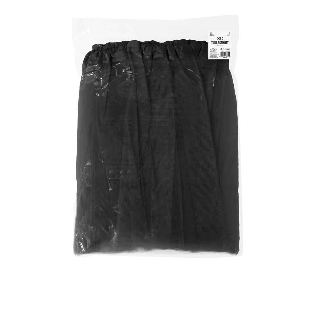 Spódniczka tiulowa czarna 30cm - OUTLET