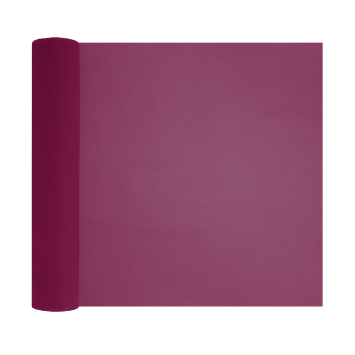 Tiul gładki burgundowy 0,3x9m