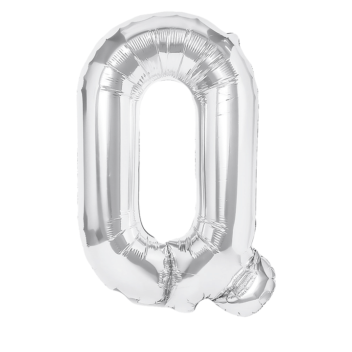 Balon foliowy litera Q srebrny 40cm N