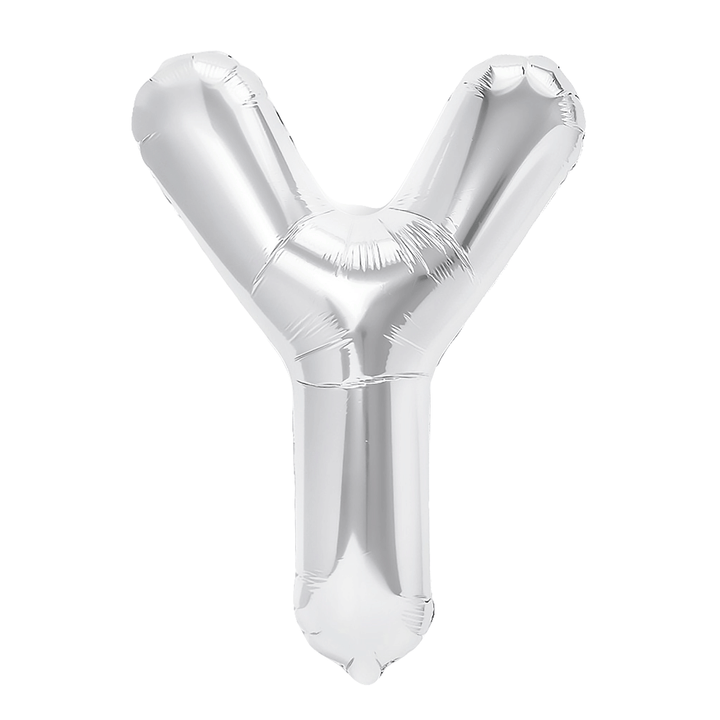 Balon foliowy litera Y srebrny 40cm N
