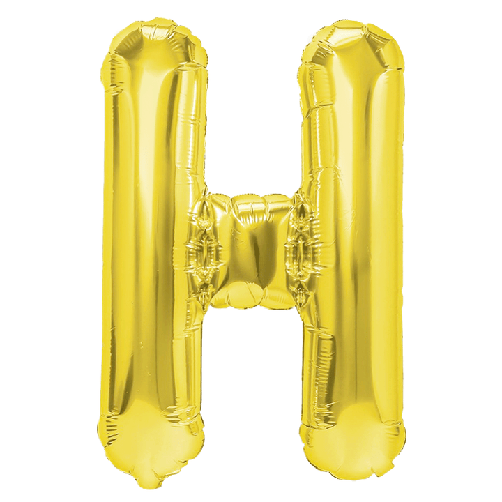 Balon foliowy litera H złoty 40cm N