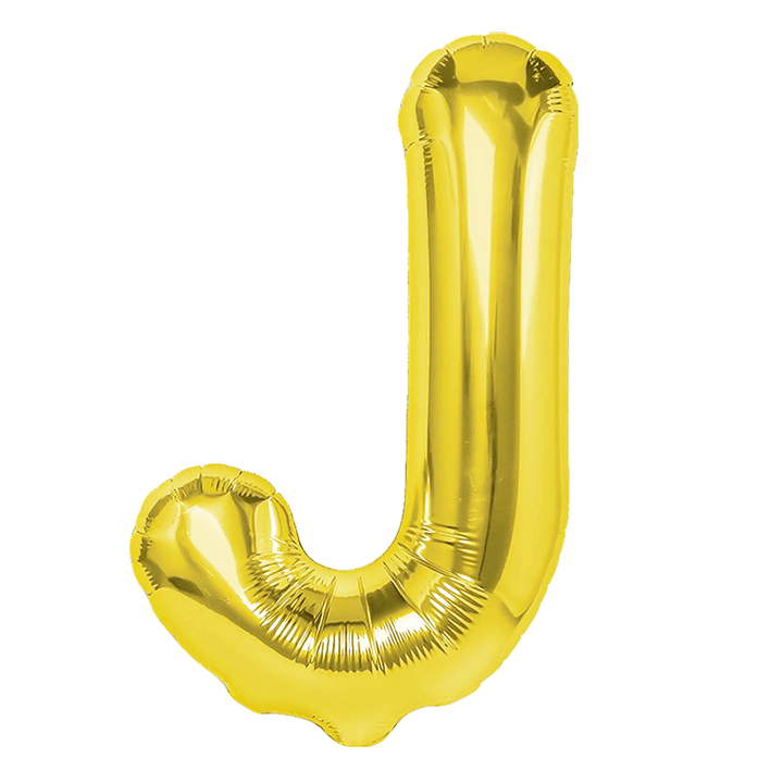 <transcy>Gold foil balloons 40cm J</transcy>