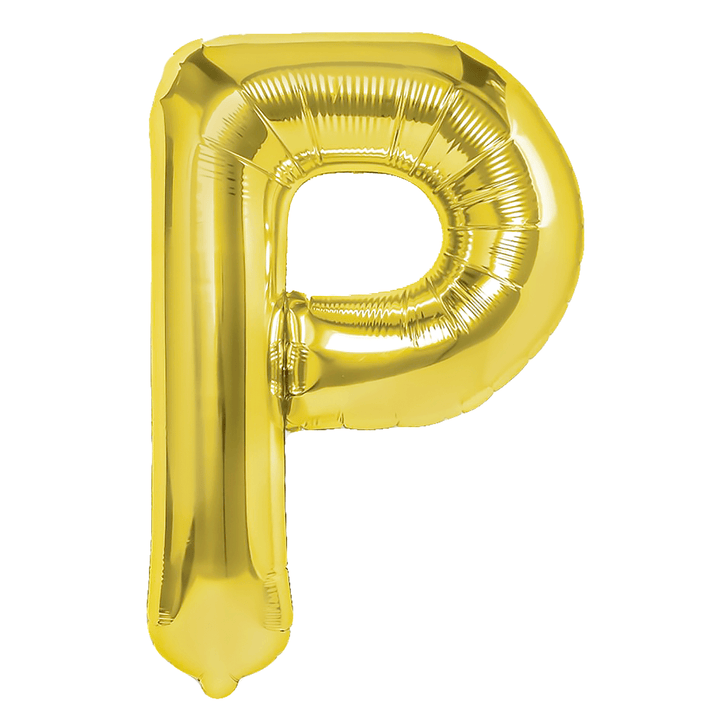 Balon foliowy litera P złoty 40cm