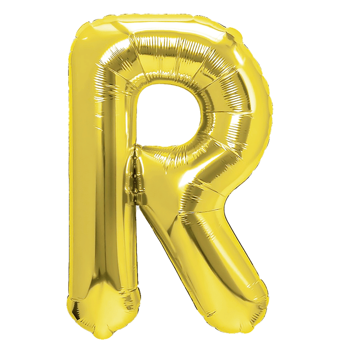 Balon foliowy litera R złoty 40cm